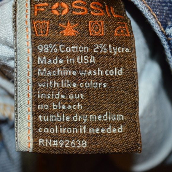 Fossil Women's Blue Boot Cut Jeans Size 28 - Picture 7 of 8